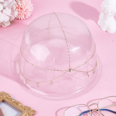 1Pc Alloy Rhinestone Wedding Bridal Headbands OHAR-HY0001-04G-1
