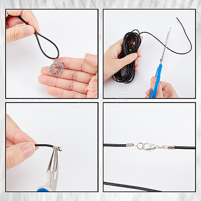 10M Round Leather Beading Cord WL-GF0001-23A-03-1
