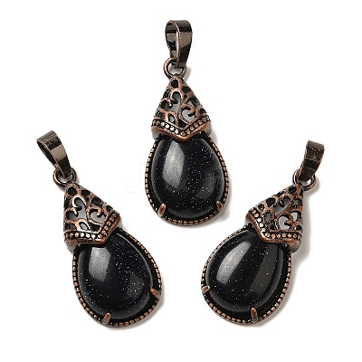 Synthetic Blue Goldstone Pendants G-H065-01R-12-1