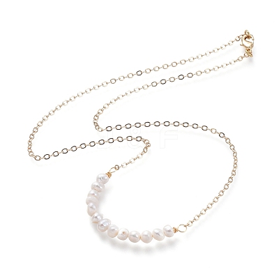 Natural Cultured Freshwater Pearl Beaded Necklaces X-NJEW-JN02746-1