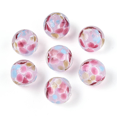 Handmade Lampwork Beads Strands LAMP-T007-04N-1