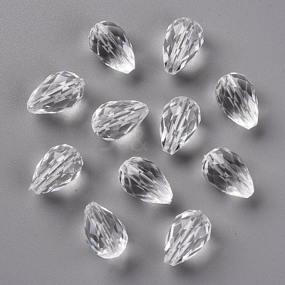 Transparent Acrylic Beads TACR-S128-01-1