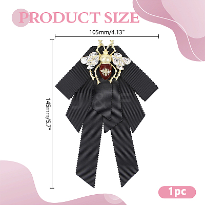 1Pc Alloy & Iron & Polyester & Acrylic Exquisite Lapel Pin for Women JEWB-HY0001-67-1