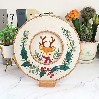 DIY Deer Pattern Embroidery Kits PW23092394514-1