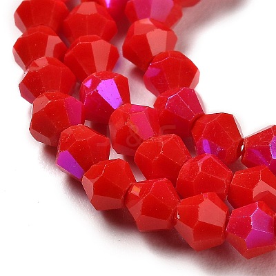 Opaque Solid Color Imitation Jade Glass Beads Strands EGLA-A039-P4mm-L02-1