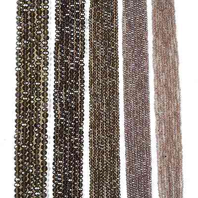 Electroplate Glass Beads Strands EGLA-A044-T4mm-A16-1