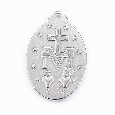 Non-Tarnish 304 Stainless Steel Pendants STAS-H400-29P-1