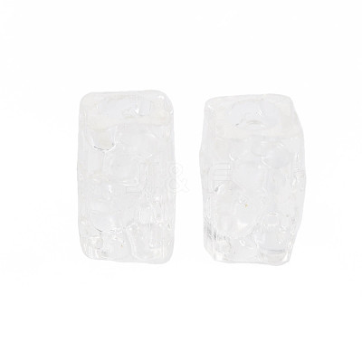 Transparent Crackle Acrylic European Beads CACR-S010-09-1