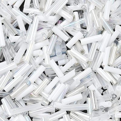 Glass Round Bugle Beads SEED-XCP0001-47I-1