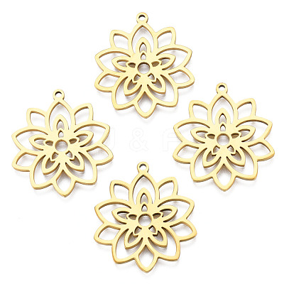 Ion Plating(IP) 201 Stainless Steel Pendants STAS-N098-050LG-1