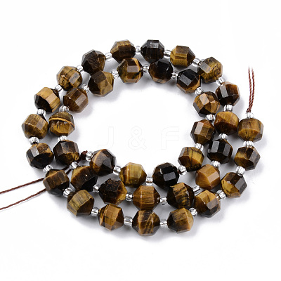Natural Tiger Eye Beads Strands G-R482-14-8mm-1
