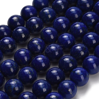 Natural Lapis Lazuli Beads Strands G-H329-C01-10mm-1