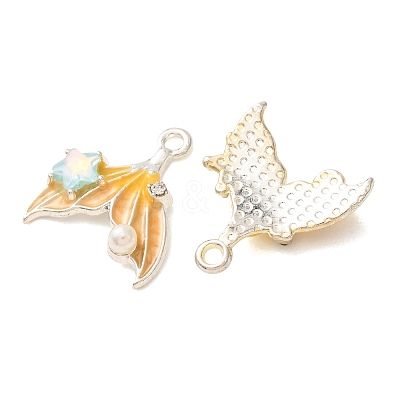 Alloy & Crystal Rhinestone & Enamel Pendants RB-CBAC8D9-02S-02-1