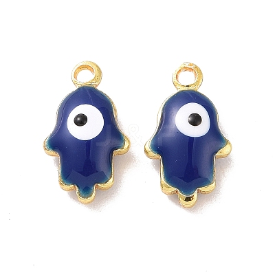 Brass Enamel Pendants KK-J302-04G-1