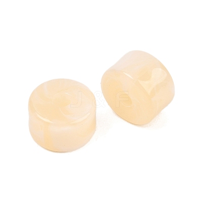 Two-Color Opaque Acrylic Imitation Gemstone Beads AC-CBA3EFE-02H-1
