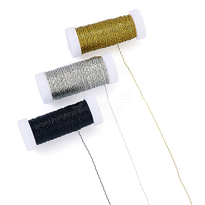 3 Rolls 3 Colors Iron Wavy Wires MW-TA0001-04-1