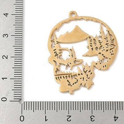 304 Stainless Steel Pendants STAS-V016-13G-1