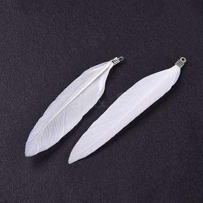 Goose Feather Pendants FIND-Q055-P11-1
