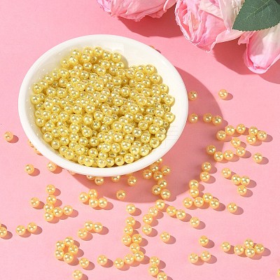 Imitation Pearl Acrylic Beads PL609-6-1