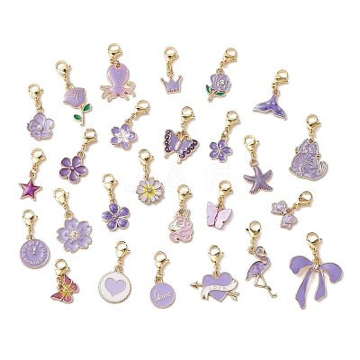 Alloy Enamel Pendant Decorations HJEW-JM02938-05-1