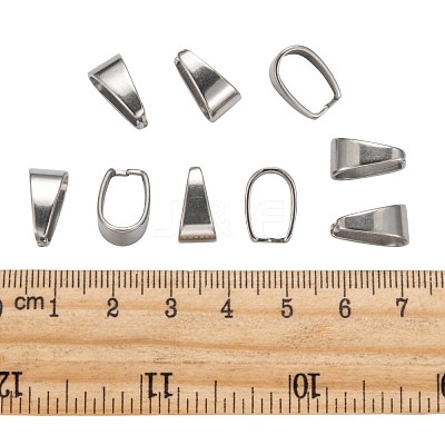 Tarnish Resistant 201 Stainless Steel Snap on Bails STAS-H052-1