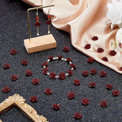 50Pcs Opaque Resin Beads RESI-DC0001-59-1