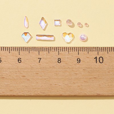 8 Style Glass Rhinestone Cabochons MRMJ-FS0001-02-1
