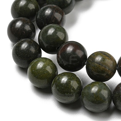 Natural African Green Autumn Jasper Beads Strands G-R494-A19-03-1
