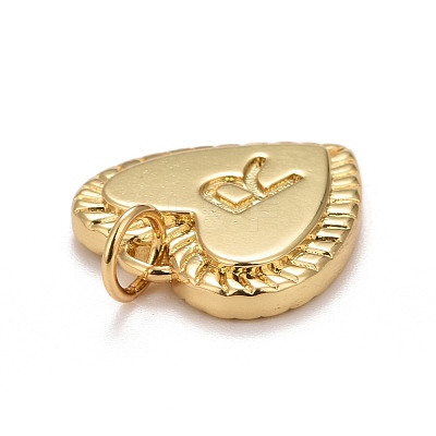Rack Plating Real 18K Gold Plated Brass Pendants KK-E260-01G-R-1