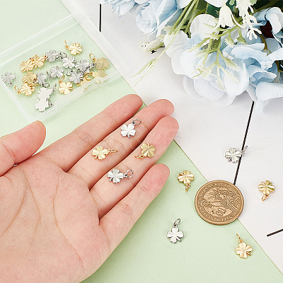 Brass Charms KK-BC0004-40-NR-1