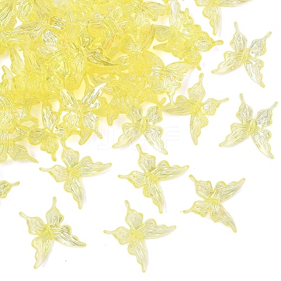 50Pcs Transparent Acrylic Beads PACR-YW0001-57B-1