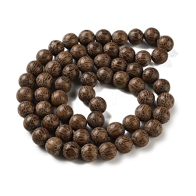 Natural Coconut Wood Beaded Strands COCB-P002-10B-1