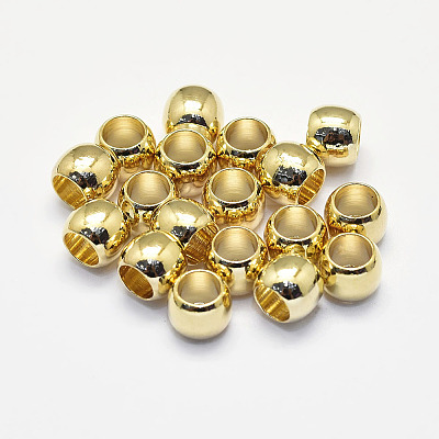 Long-Lasting Plated Brass European Beads LS-X-KK-K193-093G-NF-1