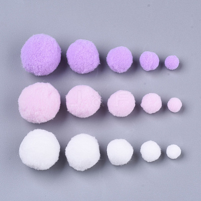 DIY Doll Craft Polyester High-elastic Pom Pom Ball AJEW-R093-01-C13-1