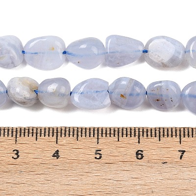 Nautral Blue Lace Agate Beads Strands G-H330-A01-1