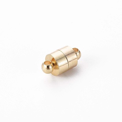 Brass Magnetic Clasps with Loops KK-Q765-007-NF-1