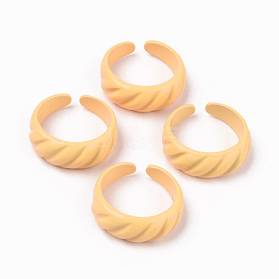 Spray Painted Alloy Cuff Rings RJEW-T011-31A-RS-1