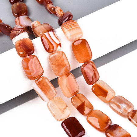Natural Agate Beads Strands G-N356-03A-16-1