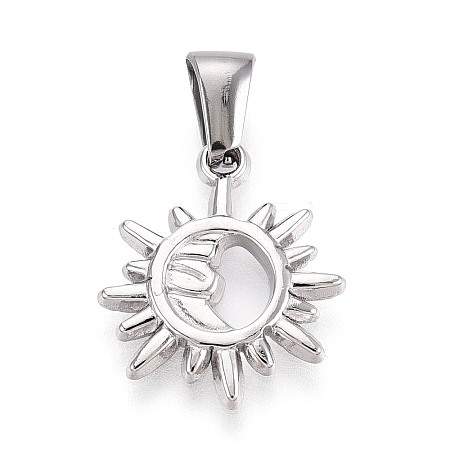 303 Stainless Steel Pendants STAS-Q110-10P-1