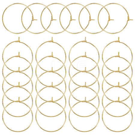 304 Stainless Steel Hoop Earring Settings STAS-UN0015-67-1