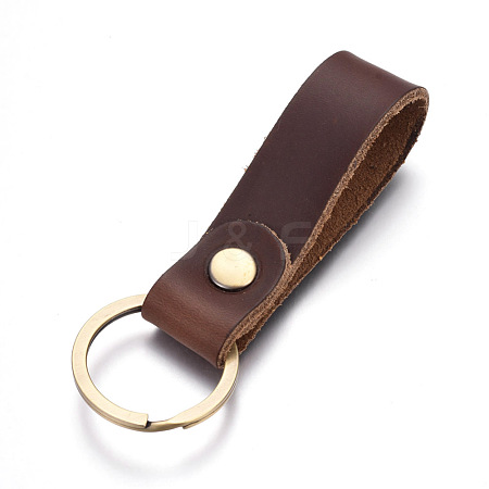 Cowhide Leather Keychain KEYC-WH0014-A02-1