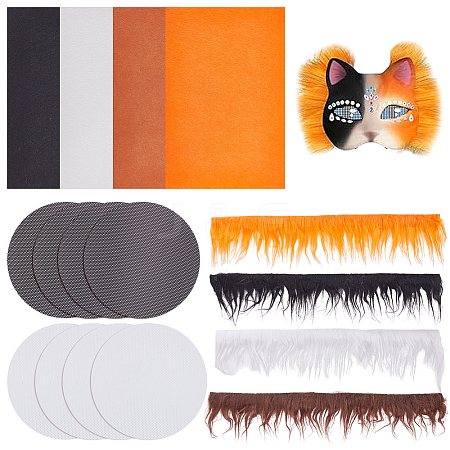 4Pcs 4 Colors Felt Non Woven Fabric DIY-WR0004-93-1