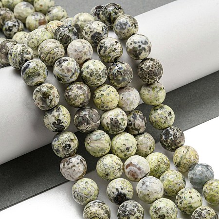 Faceted Natural Fire Crackle Agate Beads Strands G-F447-12mm-J01-1