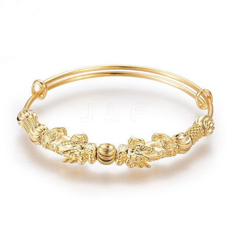 Adjustable Brass Bangles BJEW-F361-01G-1