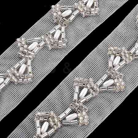 Polyester Leaf Lace Trims OCOR-A007-26-1
