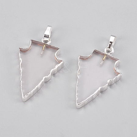 Natura Quartz Crystal Pendants G-E493-P03-08S-1