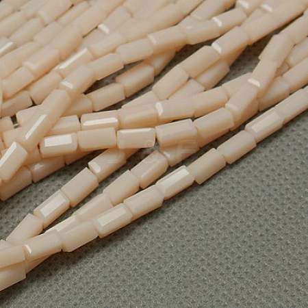 Opaque Glass Beads Strands EGLA-E008-3x6mm-07-1