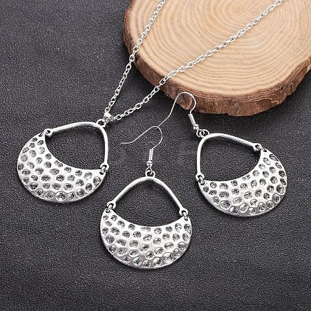 Bohemian Style Alloy Pendant Necklaces & Dangle Earrings Sets WG43411-03-1