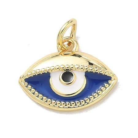 Brass Enamel Pendants KK-CBA3F25-04G-03-1
