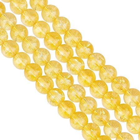 GOMAKERER 2 Strands Synthetic Citrine Beads Strands G-GO0001-26B-1